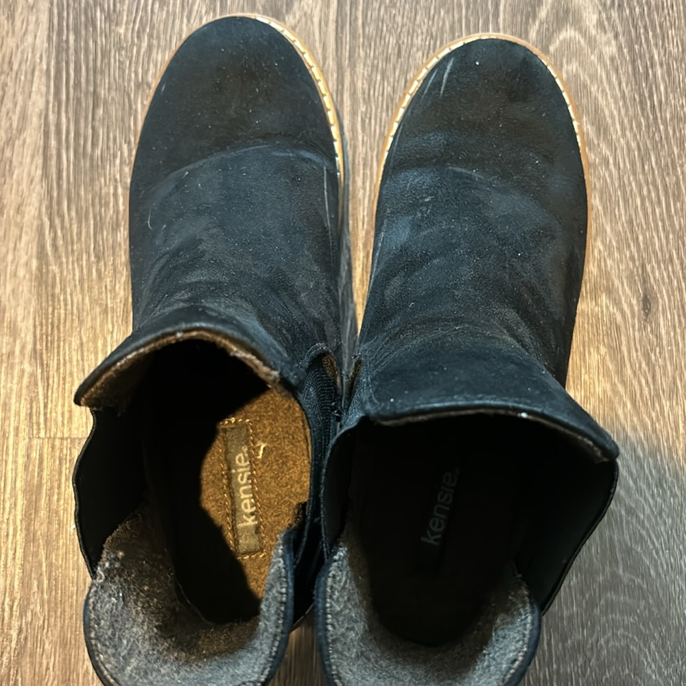 Kensie Black Boots Size 8 - Picture 3 of 11